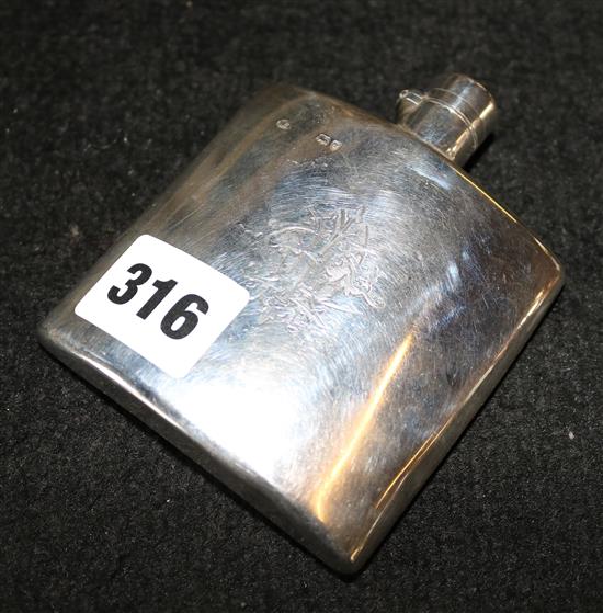 Silver hip flask